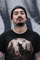 Camiseta tatuajes de lobos